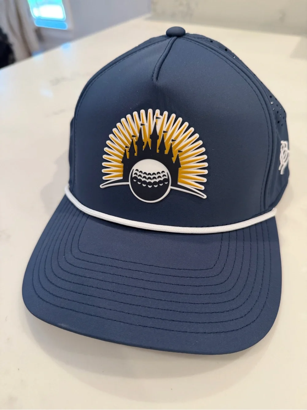 Disney Navy Blue Baseball Cap with Yellow Crest